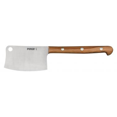Нож за полутвърди сирена от неръждаема стомана с дървена дръжка 7,5см PIRGE-(82011)