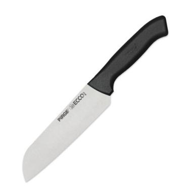 Нож сантоку от неръждаема стомана 17см черен PIRGE-ECCO-(38167)