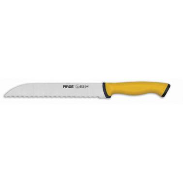 Нож за хляб от неръждаема стомана 20,5см жълт PIRGE-DUO-(34023) 