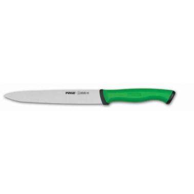 Нож назъбен от неръждаема стомана 13,5см зелен PIRGE-DUO-(34049)