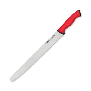 Нож за хляб от неръждаема стомана 30см червен PIRGE-DUO-(34010)