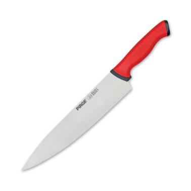 Нож готварски от неръждаема стомана 25см червен PIRGE-DUO-(34172)