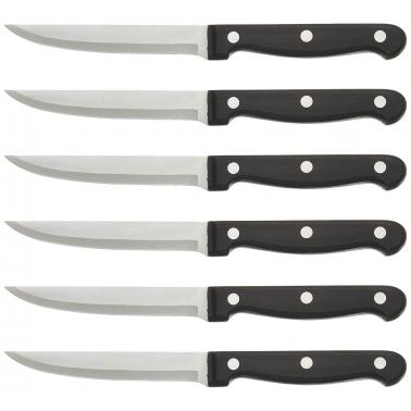 Ножове за стек 6бр комплект, гладки 21см - Lacor