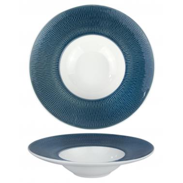 Порцеланова чиния за паста 24см HELLA-STEEL BLUE-(HC-56567) - Horecano