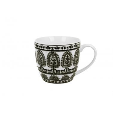 Порцеланова чаша с декор “KURPIOWSKI” в подаръчна опаковка, 460мл, ф10см, h9см – DUO
