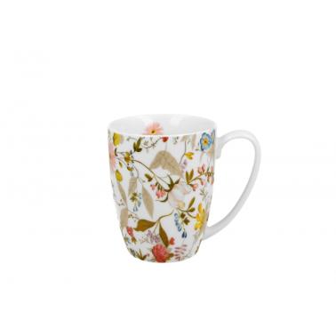 Порцеланова чаша с декор “WHITE”, вдъхновен от Уилям Килбърн, в подаръчна кутия, 360мл, ф8,2см, h10,3см – DUO