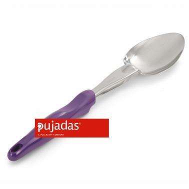 Иноксова перфорирана лъжица с лилава дръжка 35см  (ALL-FREE) - Pujadas