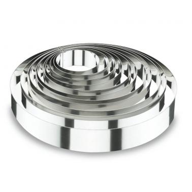 Иноксов пръстен за торта, кръгъл, ф8см, h3.5см  - Lacor
