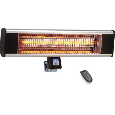 Алуминиева стенна електрическа лампа / нагревател за отопление с дистанционно, 220-240V, 50/60Hz, 1800W, 25°, IP65, 65x21,5x24,5см, 2,4кг - Lacor