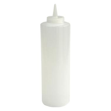 Пластмасова бутилка за сос, бяла - 720мл