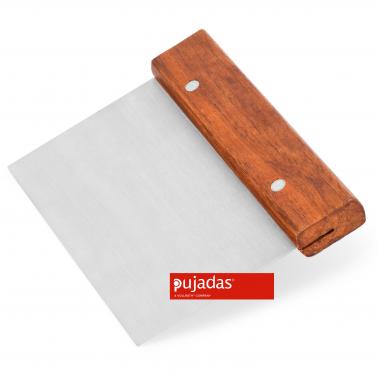 Иноксов нож за тесто 15,2х7,6х11,3см с дървена дръжка - Pujadas