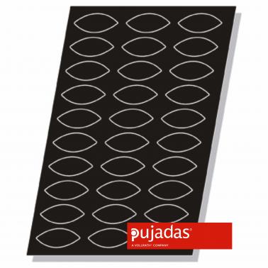 Форма за печене, силикон и фибростъкло 48бр, 66х27мм, h11мм, 10мл - Pujadas