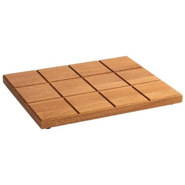 Дървена дъска за бюфет / презентация с неплъзгащи се крачета, правоъгълна, GN 1/2, 32,5x26,5xh2,5см, „SQUARE“ – APS