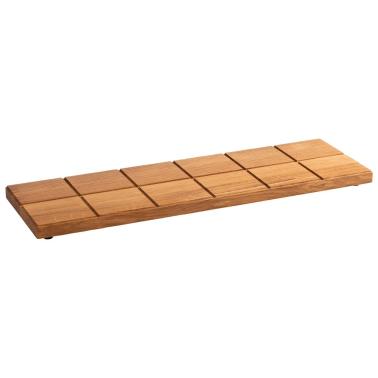 Дървена дъска за бюфет / презентация с неплъзгащи се крачета, правоъгълна, GN 2/4, 53x16,2xh2,5см, „SQUARE“ – APS