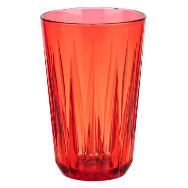 Чаша, тритан, ф8см, h12,5см, 300мл, червена, стакабъл, „CRYSTAL“ - APS
