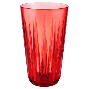 Чаша, тритан, ф9см, h15,5см, 500мл, червена, стакабъл, „CRYSTAL“ - APS
