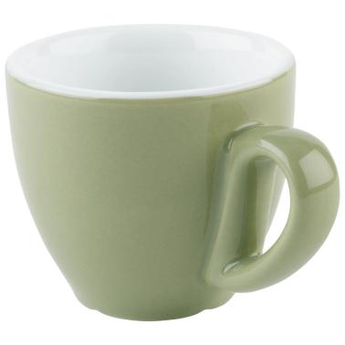 Порцеланова чаша за еспресо, ф6см, h5,5см, 80мл, зелена, стакабъл, „SNUG“ – APS