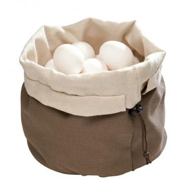 Памучна кошница за хляб/яйца ф20см, h23,5см - APS
