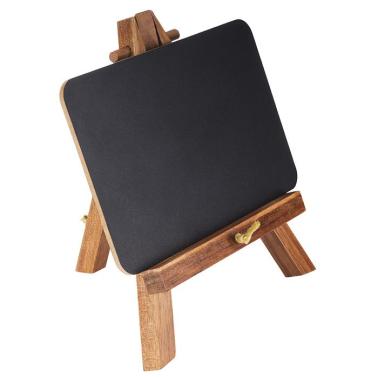 Информационна табелка / стативна дървена стойка от 2 елемента, правоъгълна, 13,5x10xh19см – APS
