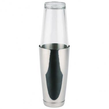 Иноксов шейкър със стъклена чаша  бостън 700/400мл - APS