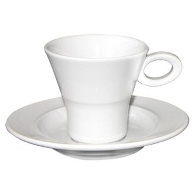 Порцеланова чаша чай с чинийка 280мл   (PV-159)КП - Китайски порцелан