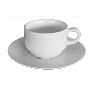 Порцеланова чаша с чинийка 220мл (2104)ZD - Китайски порцелан