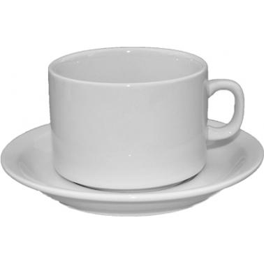Порцеланова чаша за кафе с чинийка 90мл BASICS-(BN-014) - Horecano