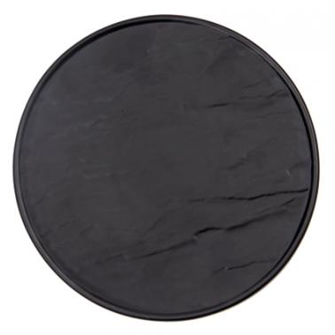 Порцеланова чиния черна  ф25см  HORECANO-METEOR- (F3499-10BY)