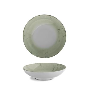 Порцеланова дълбока чиния, ф22см, Stone green - G.Benedikt