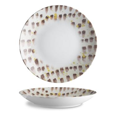 Порцеланова чиния за паста, ф30см, Brown brush - G.Benedikt