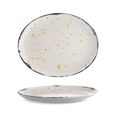 Порцеланова овална чиния, 28см, Blue moon - G.Benedikt
