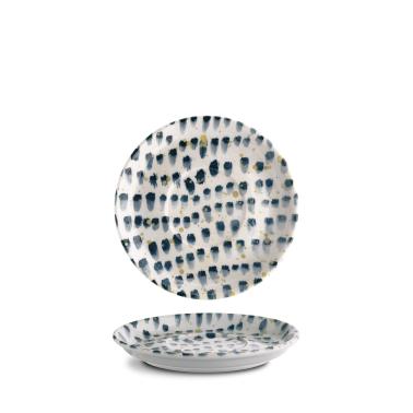 Порцеланова подложна чинийка, 12см, Blue brush - G.Benedikt