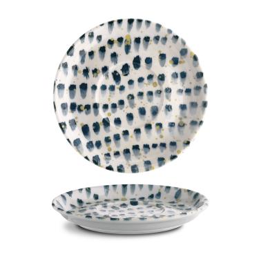 Порцеланова подложна чинийка, 15см, Blue brush - G.Benedikt