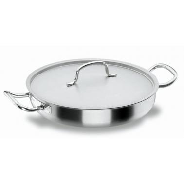 Иноксова тава с капак   Chef-Classic   ф50см  h9см  17.6л  - Lacor