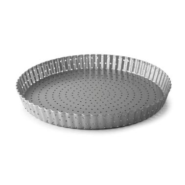 Перфорирана форма за тарт, въглеродна/карбонова стомана, кръгла, ф24см, h3см, DELIZE – Lacor