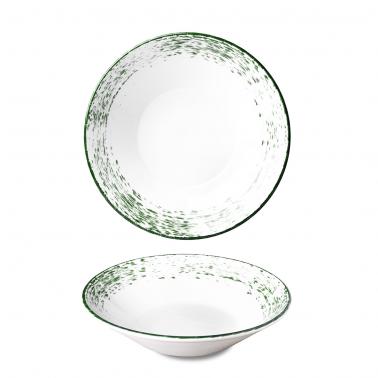 Порцеланова чиния за паста 27 см Optimo Spin Green - G.Benedikt