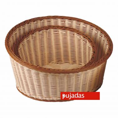 Полипропиленов панер за хляб бежово и кафяво ф36/h10/20см - Pujadas