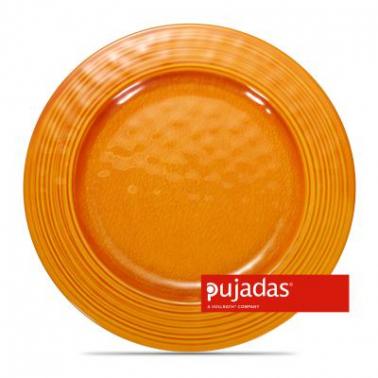 Меламиново плато за презентация оранжево ф22см h2,5см   - Pujadas