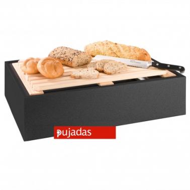 Дървен дисплей за хляб 57x37x14,5см - Pujadas