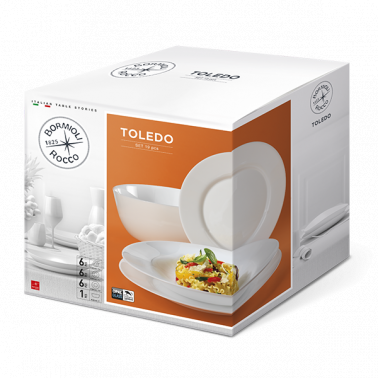 Сервиз за хранене аркопал от 19 елемента TOLEDO-(4.00875) - Bormioli Rocco 