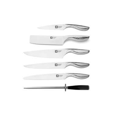 Комплект от 5 кухненски ножове с масат, Forme Contours - Richarson Shefield