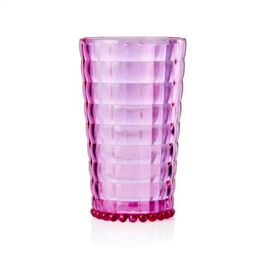 Чаша за напитки, висока, SAN, ф9,5см, h16см, 750мл, розова, стакабъл, RIO - WAS
